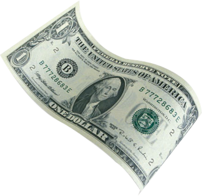 Flying Dollars Transparent PNG Image