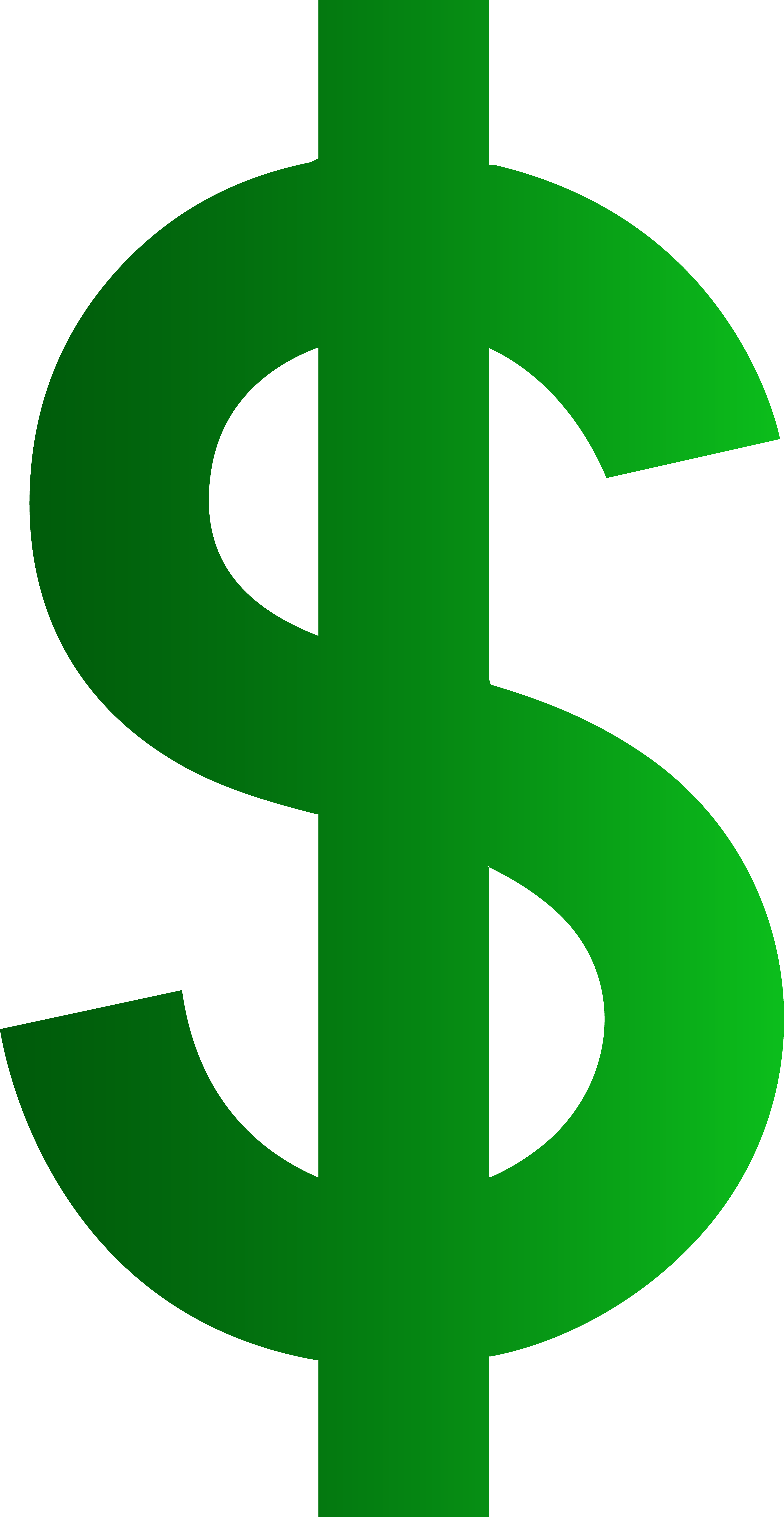 Green Dollar Symbol Transparent PNG Image