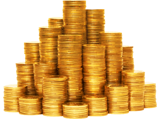 Coins Background Transparent PNG Image
