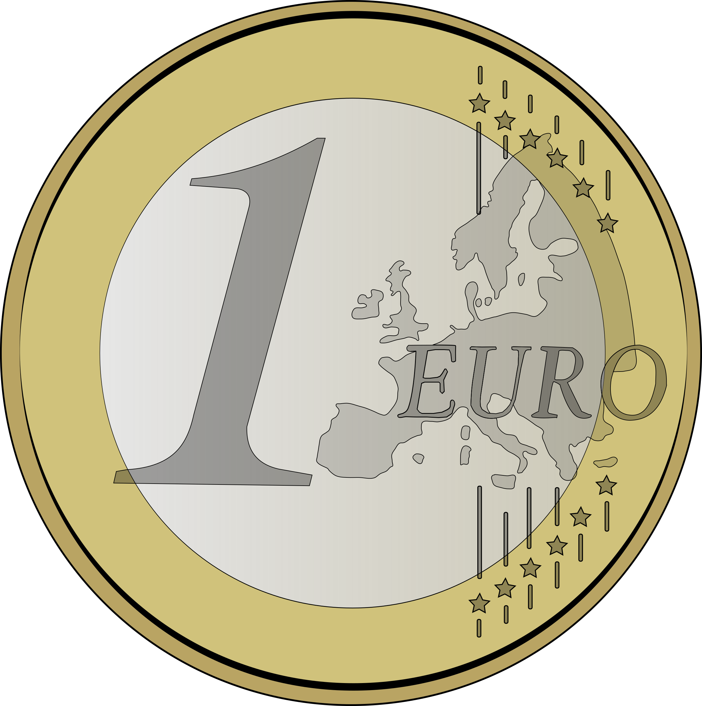 Euro Coin Transparent PNG Image