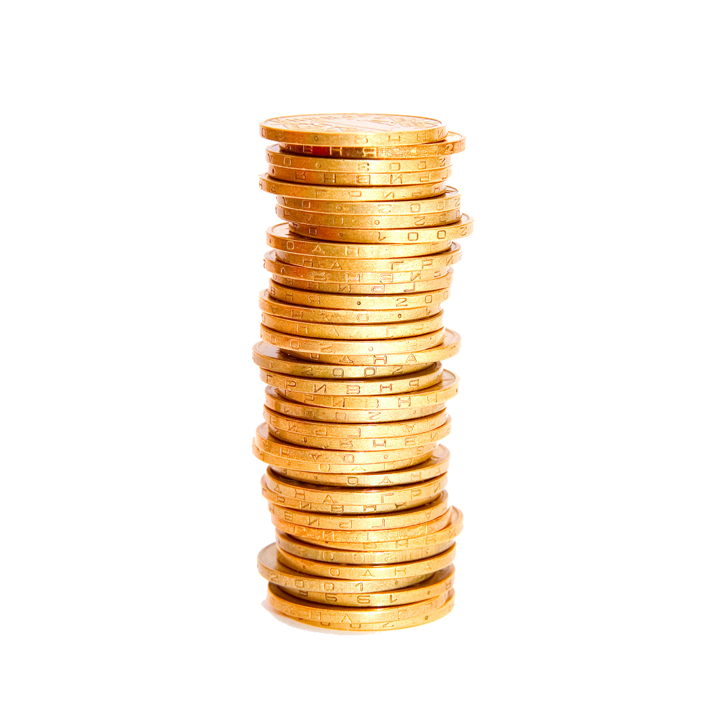 Coin Stack Transparent PNG Image