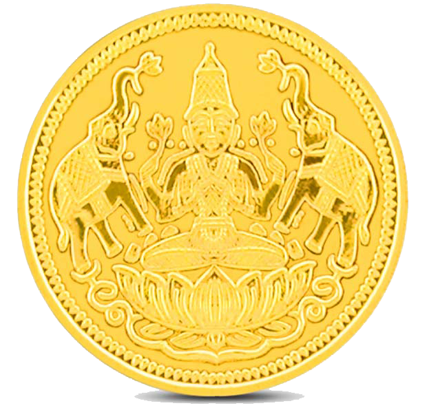 Lakshmi Gold Coin Background Transparent PNG Image