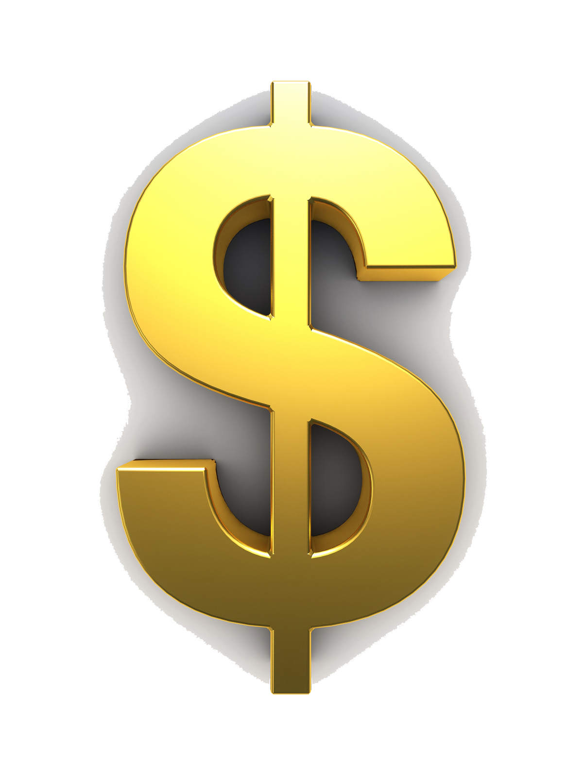 Gold Dollar Transparent PNG Image