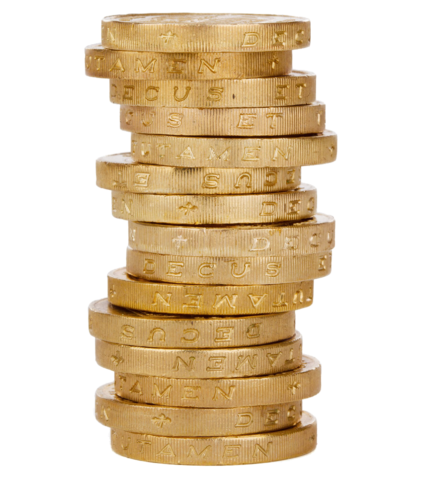 Coin Stack Transparent PNG Image