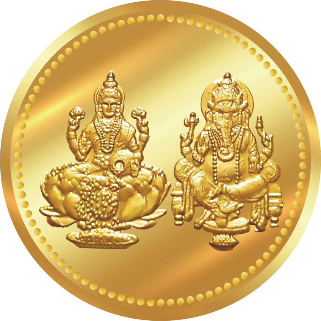 Lakshmi Gold Coin Transparent PNG Image