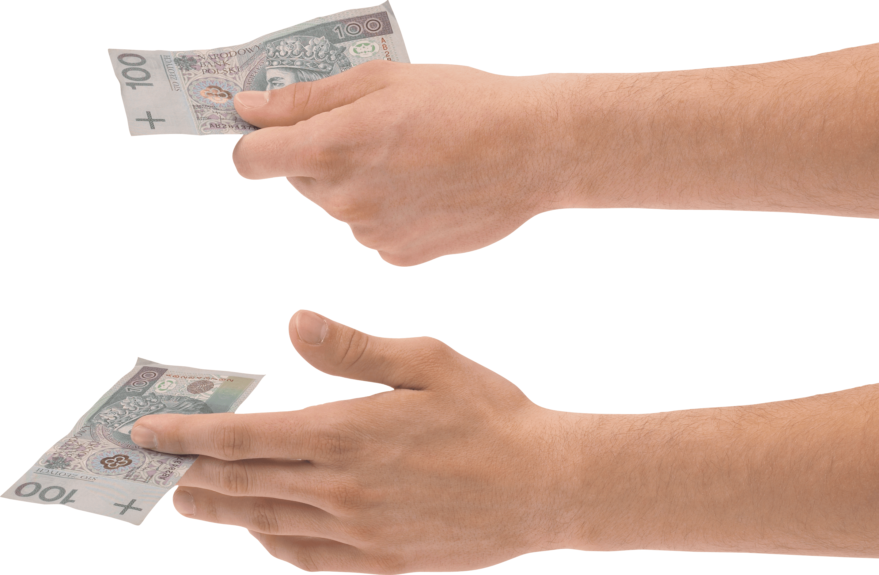 Money In Hand Transparent PNG Image
