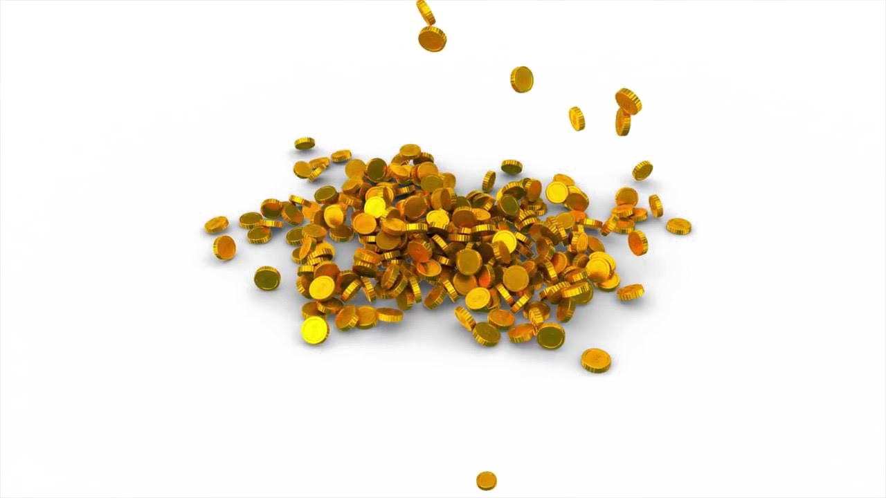 Falling Coins Transparent PNG Image