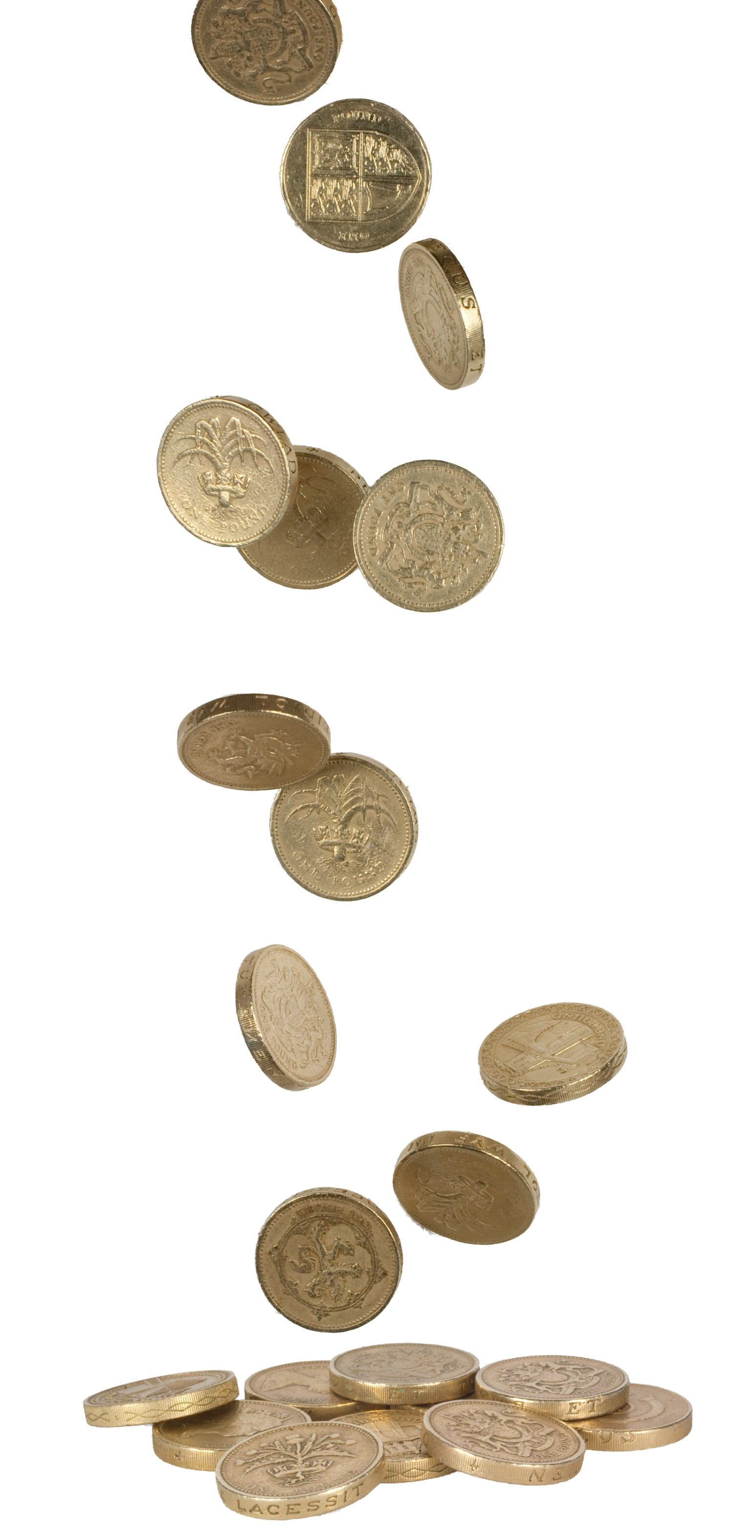 Falling Coins Transparent PNG Image