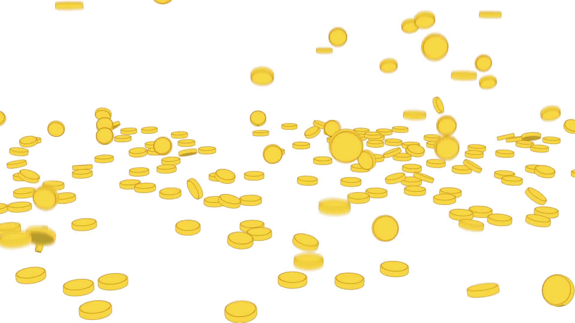 Falling Coins Transparent PNG Image