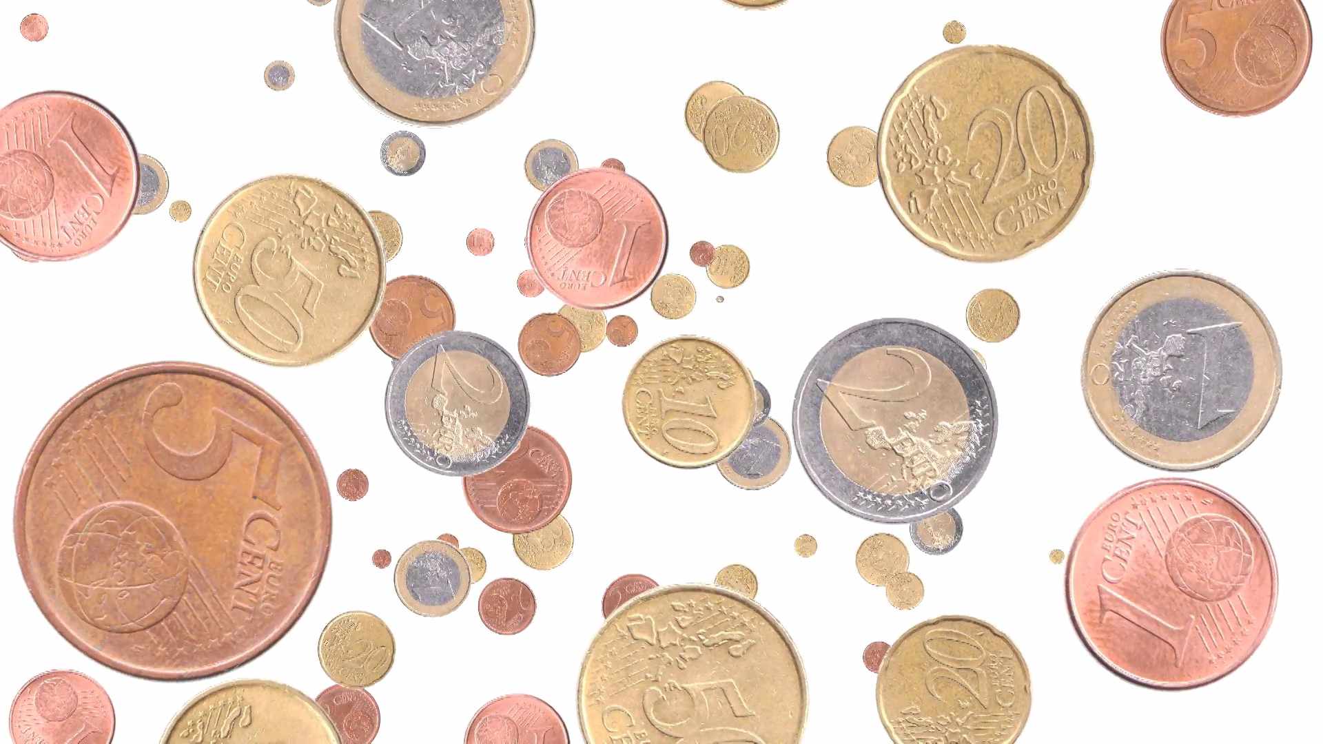 Falling Coins Transparent PNG Image