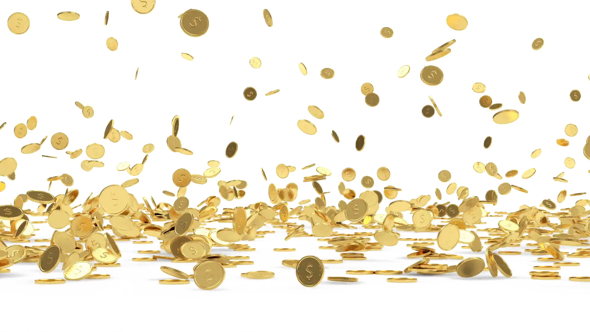 Falling Coins Transparent PNG Image