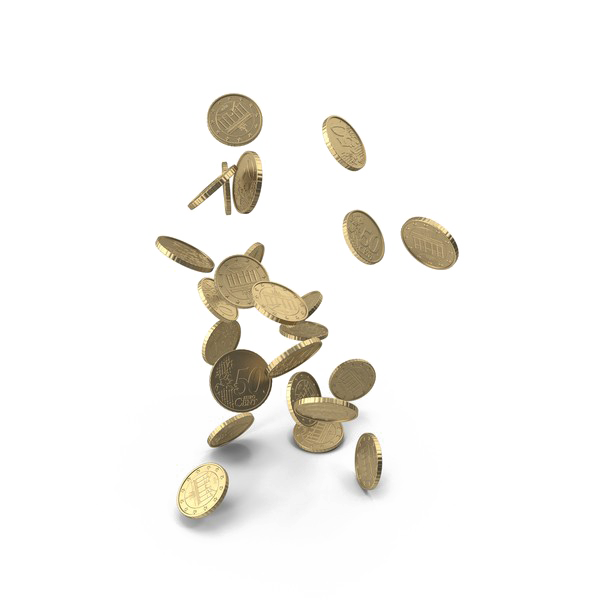Falling Coins Transparent PNG Image