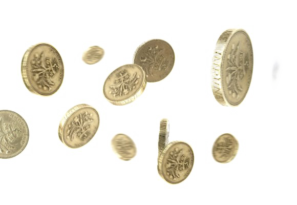 Falling Coins File Transparent PNG Image