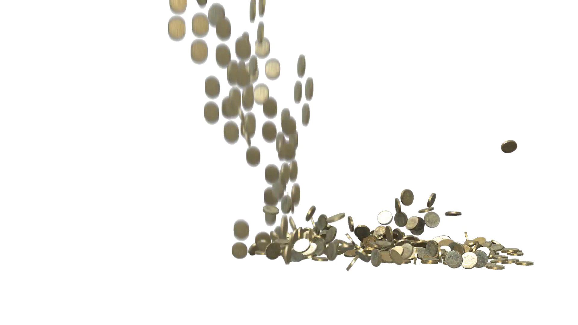 Falling Coins Transparent PNG Image