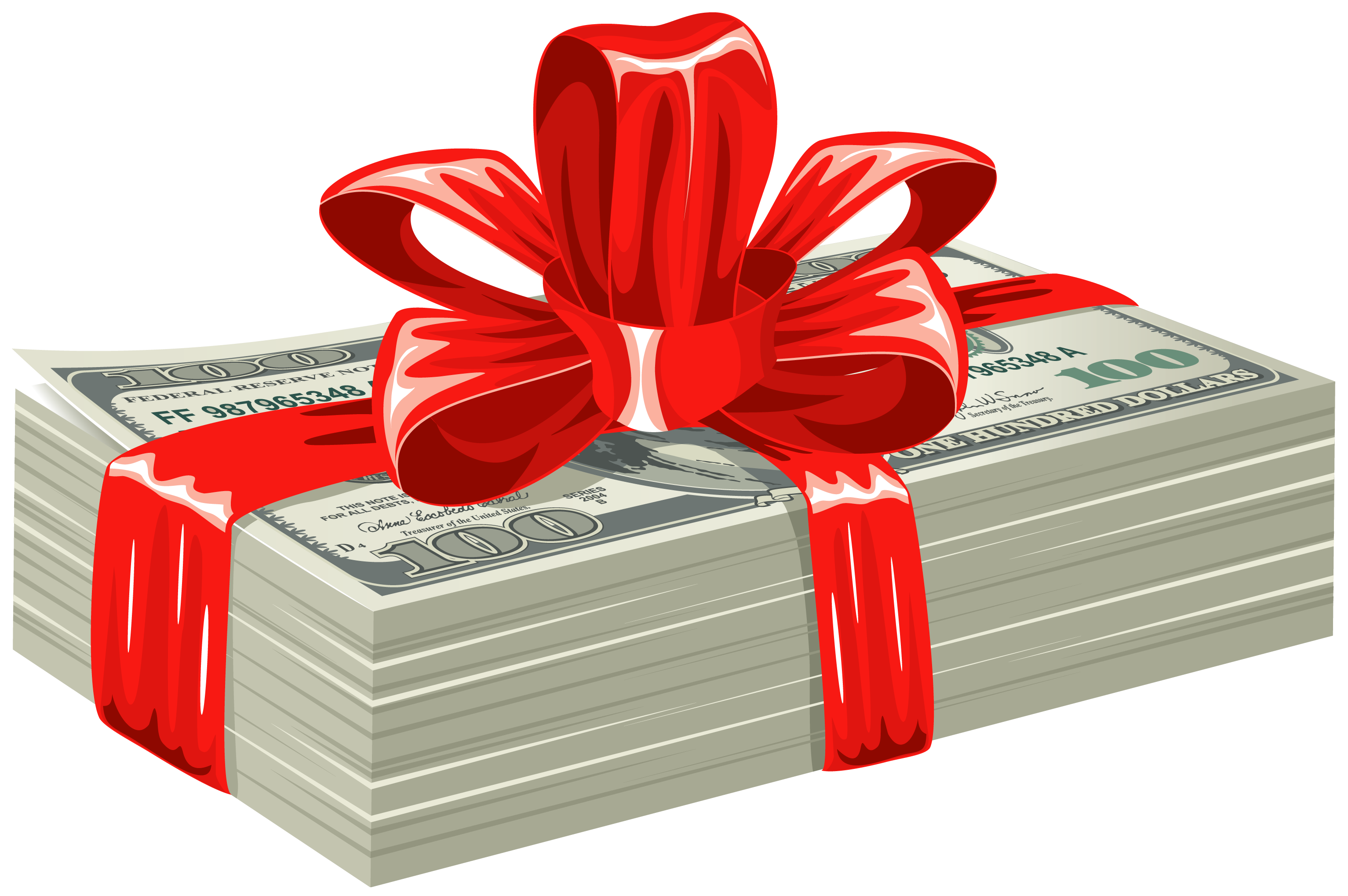 Money Dollars Gift Euro Transparent PNG Image