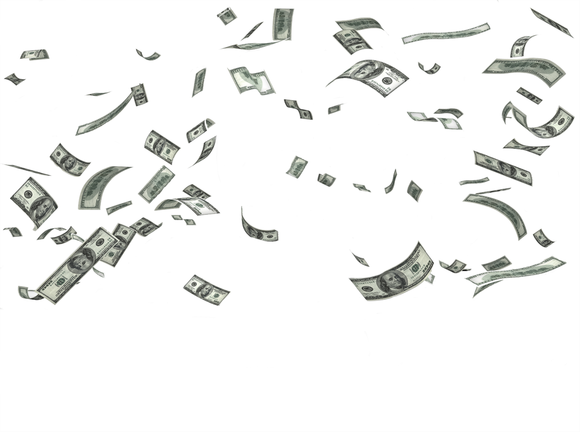 Money Falling Banknote Transparent PNG Image