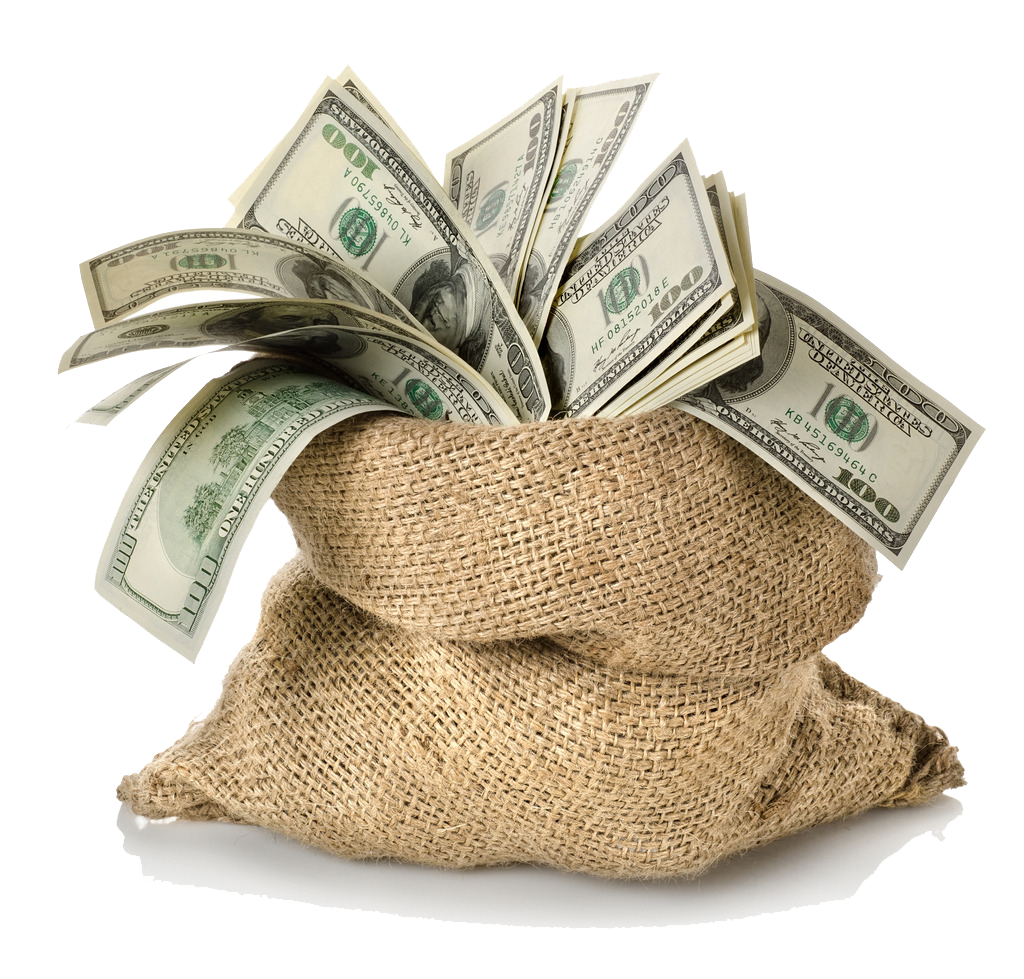 Money Dollar Bag Transparent PNG Image
