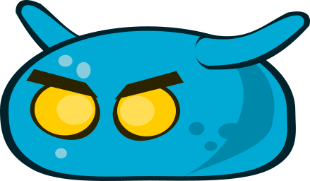 Blue Monster Transparent PNG Image
