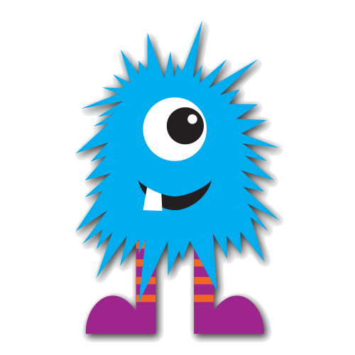 Blue Monster Transparent PNG Image