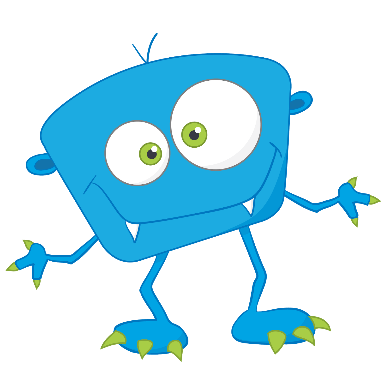 Blue Monster Transparent PNG Image