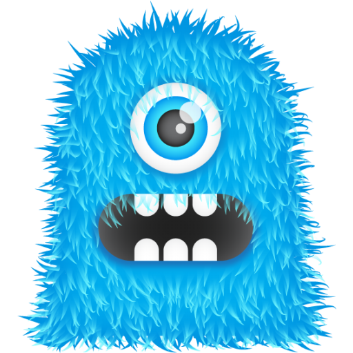 Blue Monster Transparent PNG Image