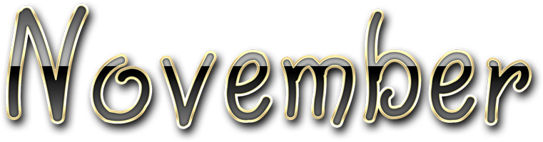 November Transparent PNG Image