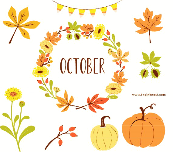 October Transparent PNG Image