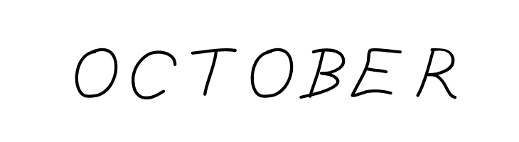 October Transparent PNG Image