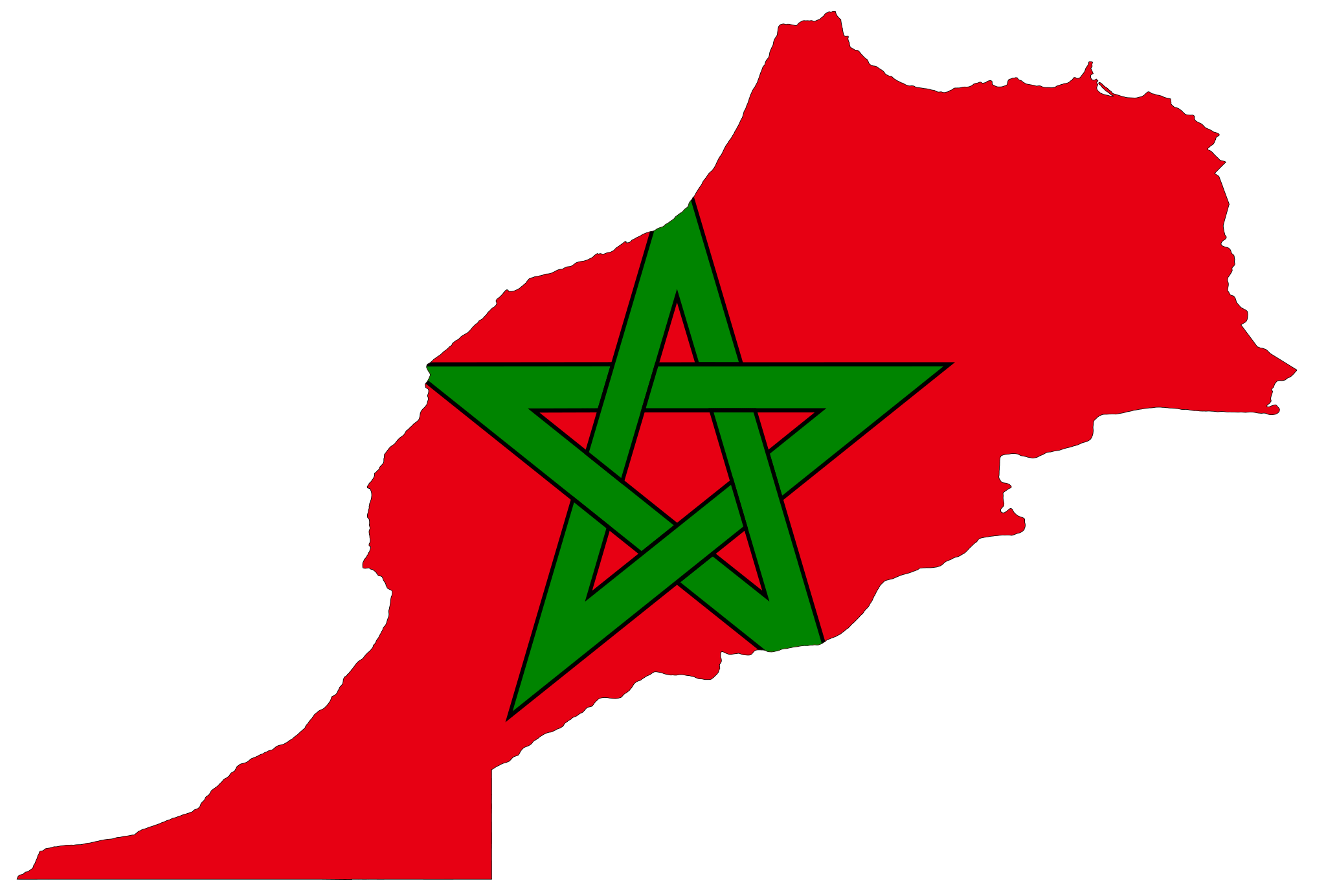 Morocco Flag High-Quality Transparent PNG Image