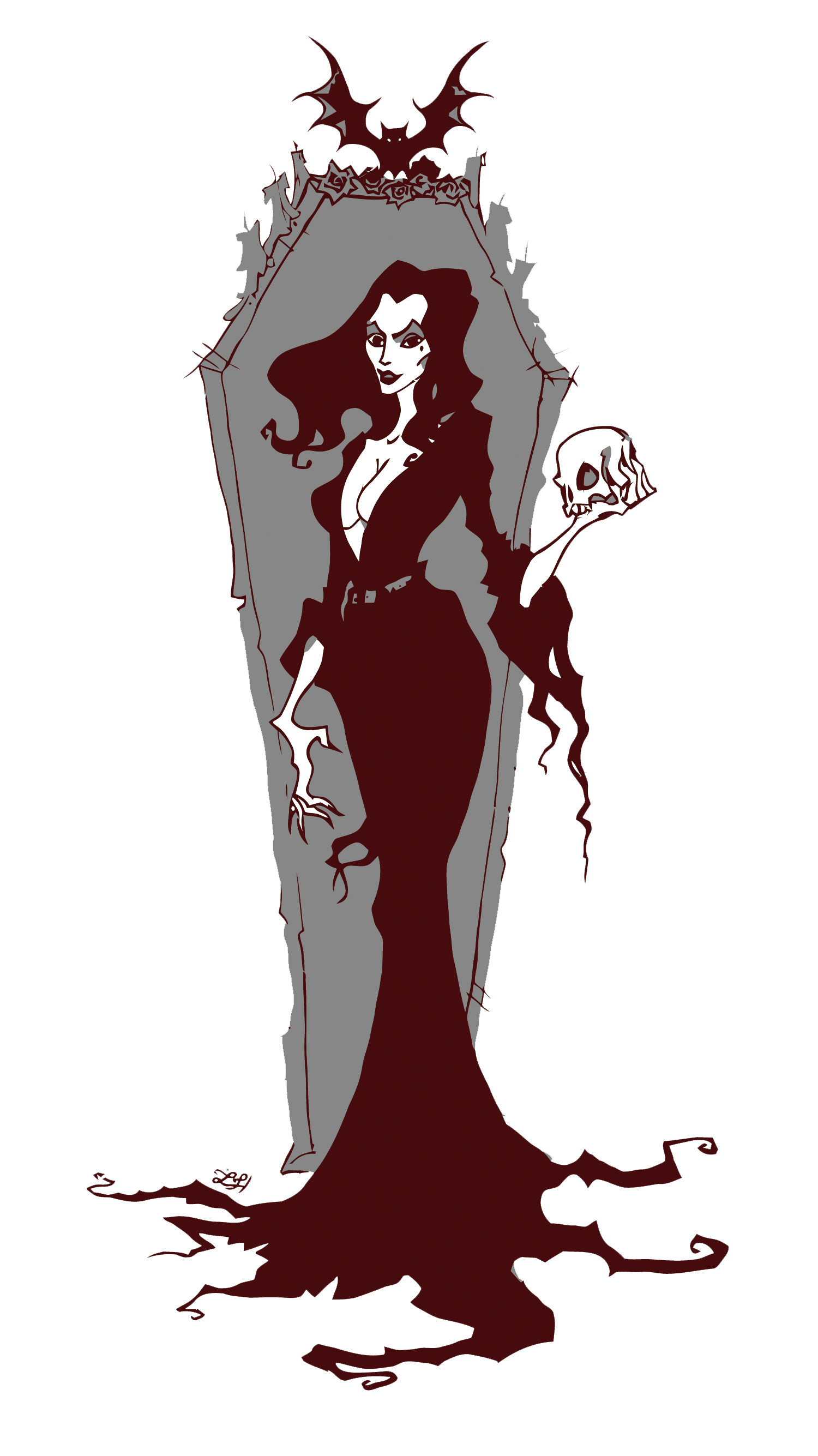 Morticia Addams Transparent PNG Image