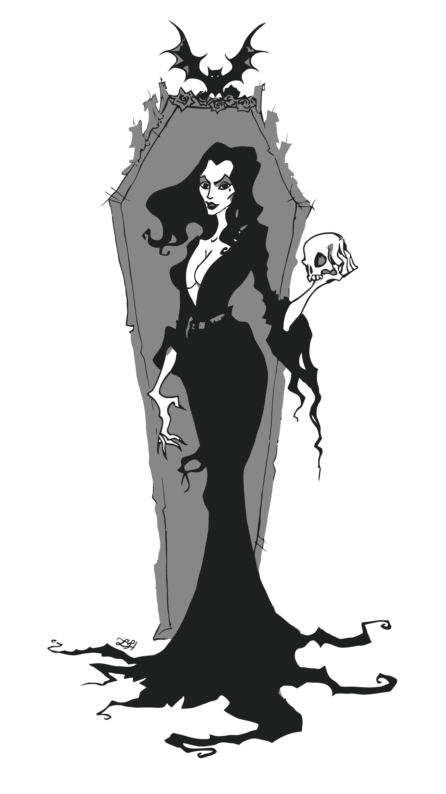 Morticia Addams Transparent PNG Image