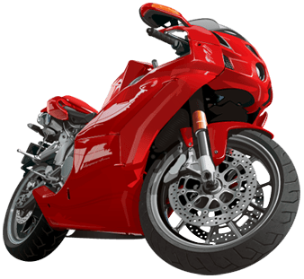 Red Moto Motorcycle Transparent PNG Image