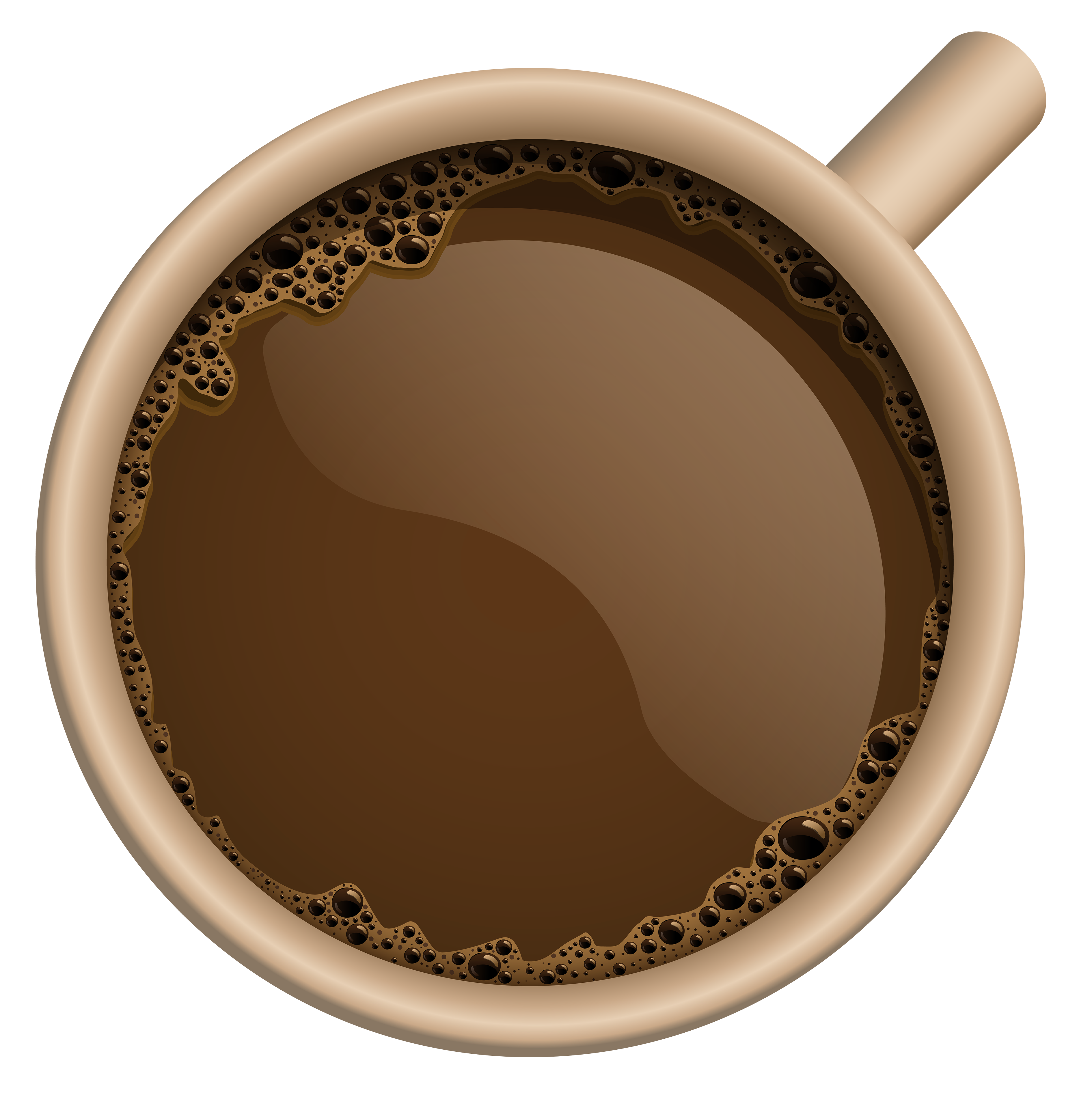 Coffee Mug Top Transparent PNG Image