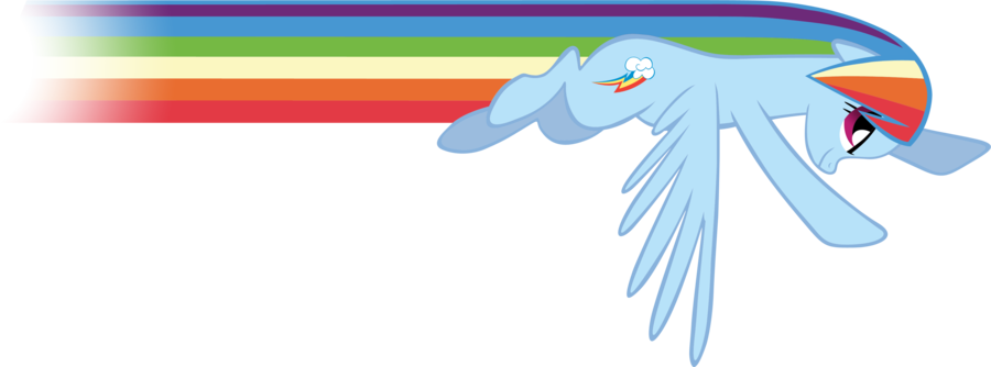 Rainbow Dash Flying Transparent PNG Image