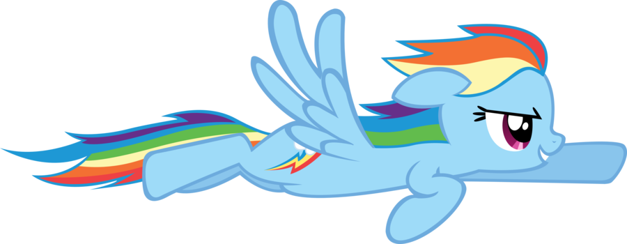 Rainbow Dash Flying Transparent PNG Image