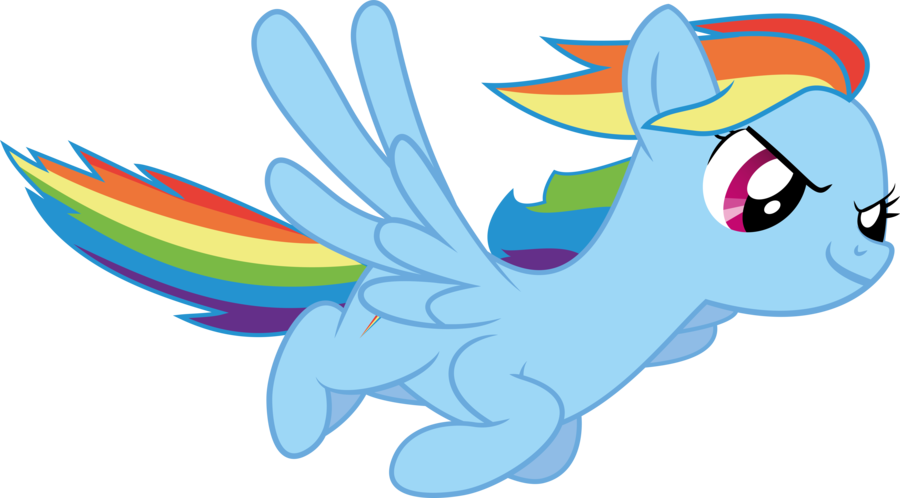 Rainbow Dash Flying Transparent PNG Image