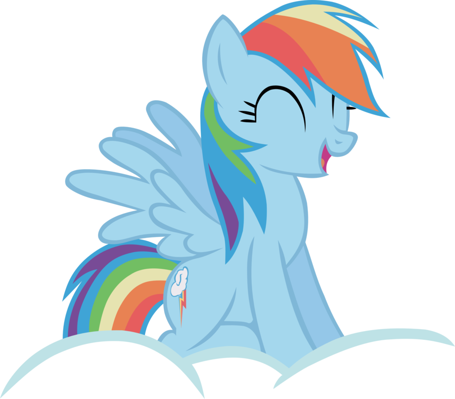Rainbow Dash Background Transparent PNG Image