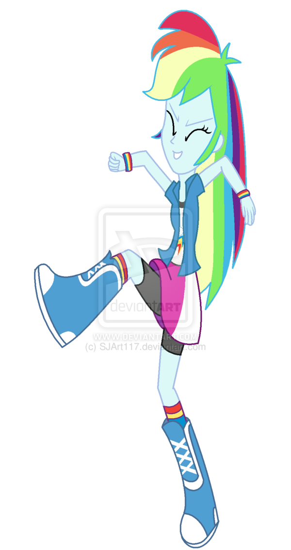 Rainbow Dash Equestria Girls Transparent PNG Image