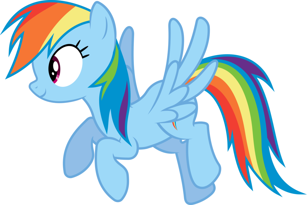 Rainbow Dash Flying Transparent PNG Image