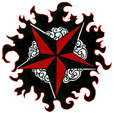 Nautical Star Tattoos Transparent PNG Image