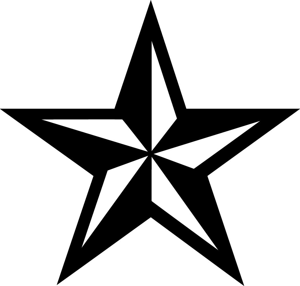 Nautical Star Tattoos Transparent PNG Image