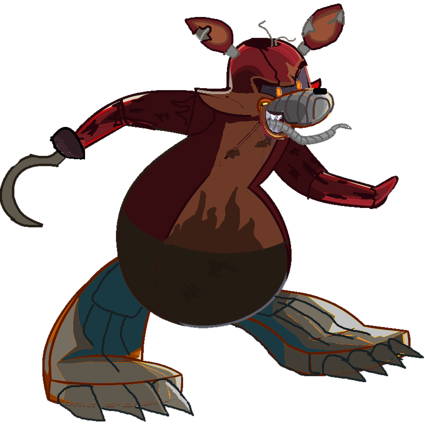 Nightmare Foxy Transparent PNG Image