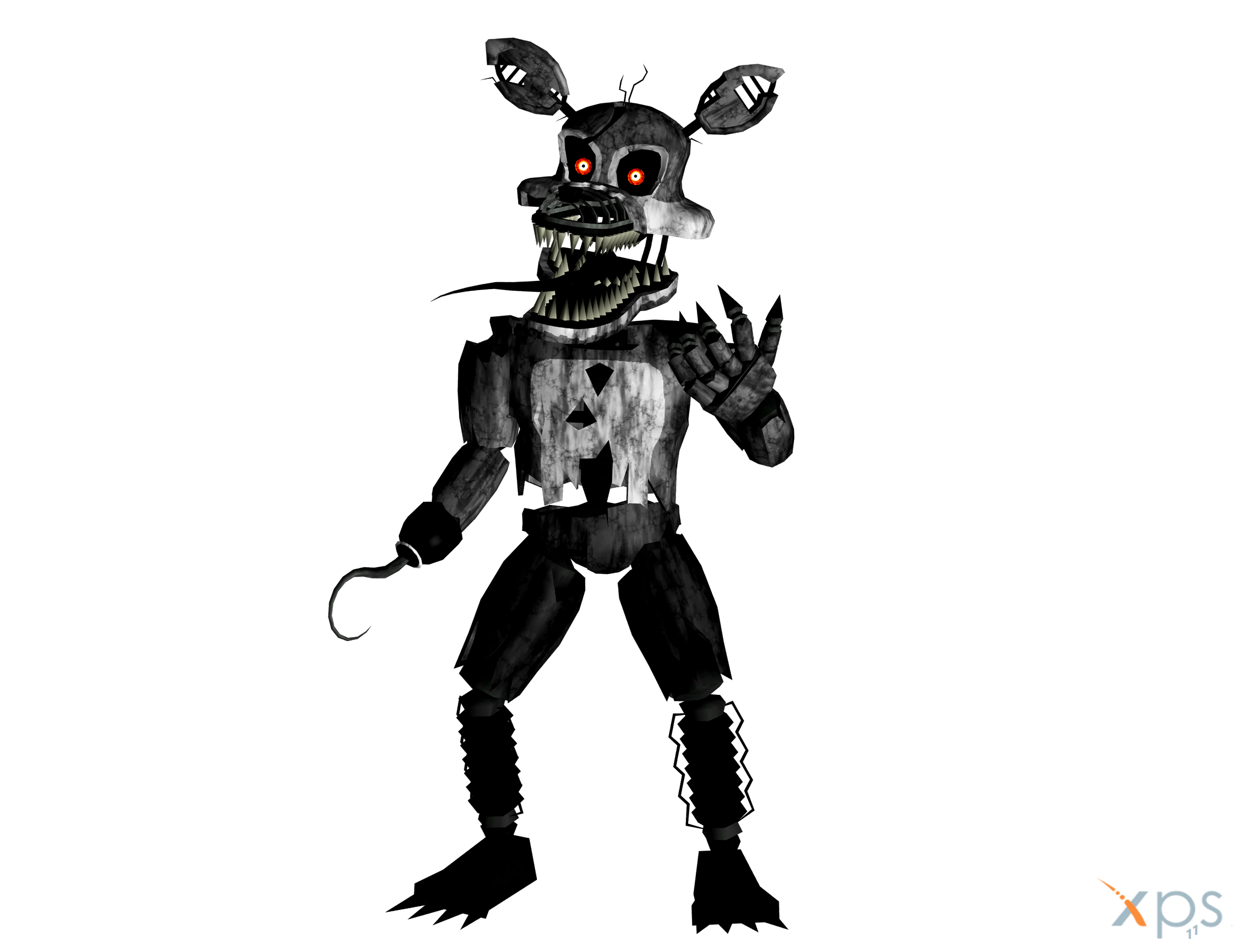 Nightmare Foxy Transparent PNG Image