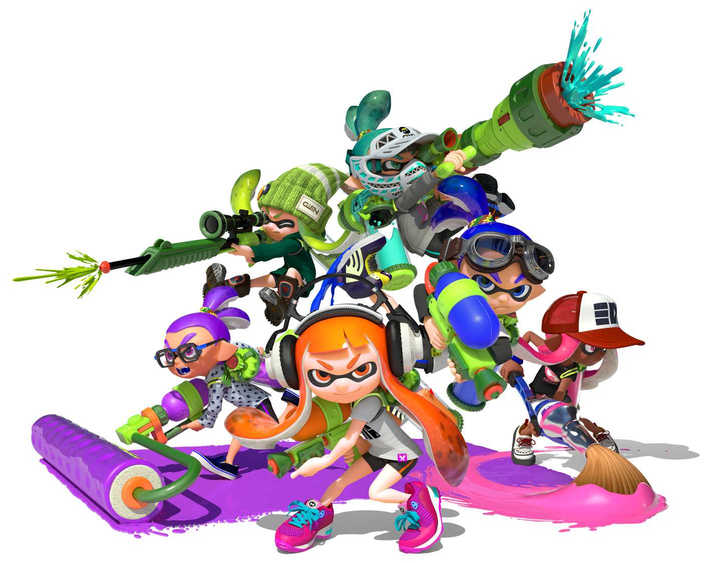Splatoon Toy Figurine Wii Transparent PNG Image
