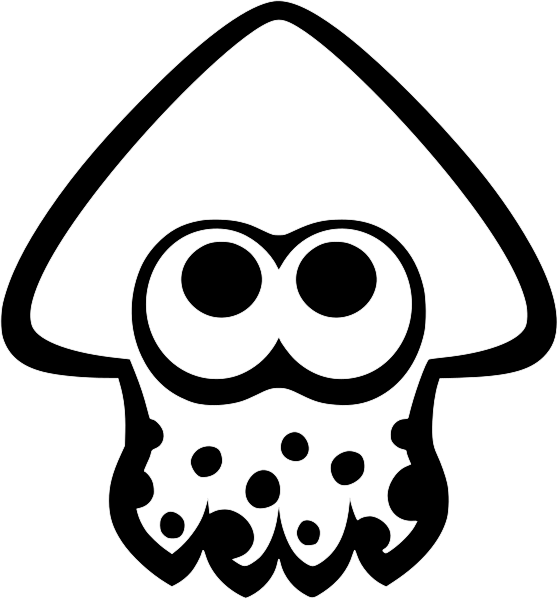 Art Splatoon graphy Squid Monochrome Line Transparent PNG Image