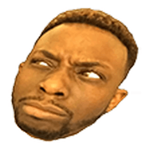 Jaw Head Twitch Trihex Emote Transparent PNG Image