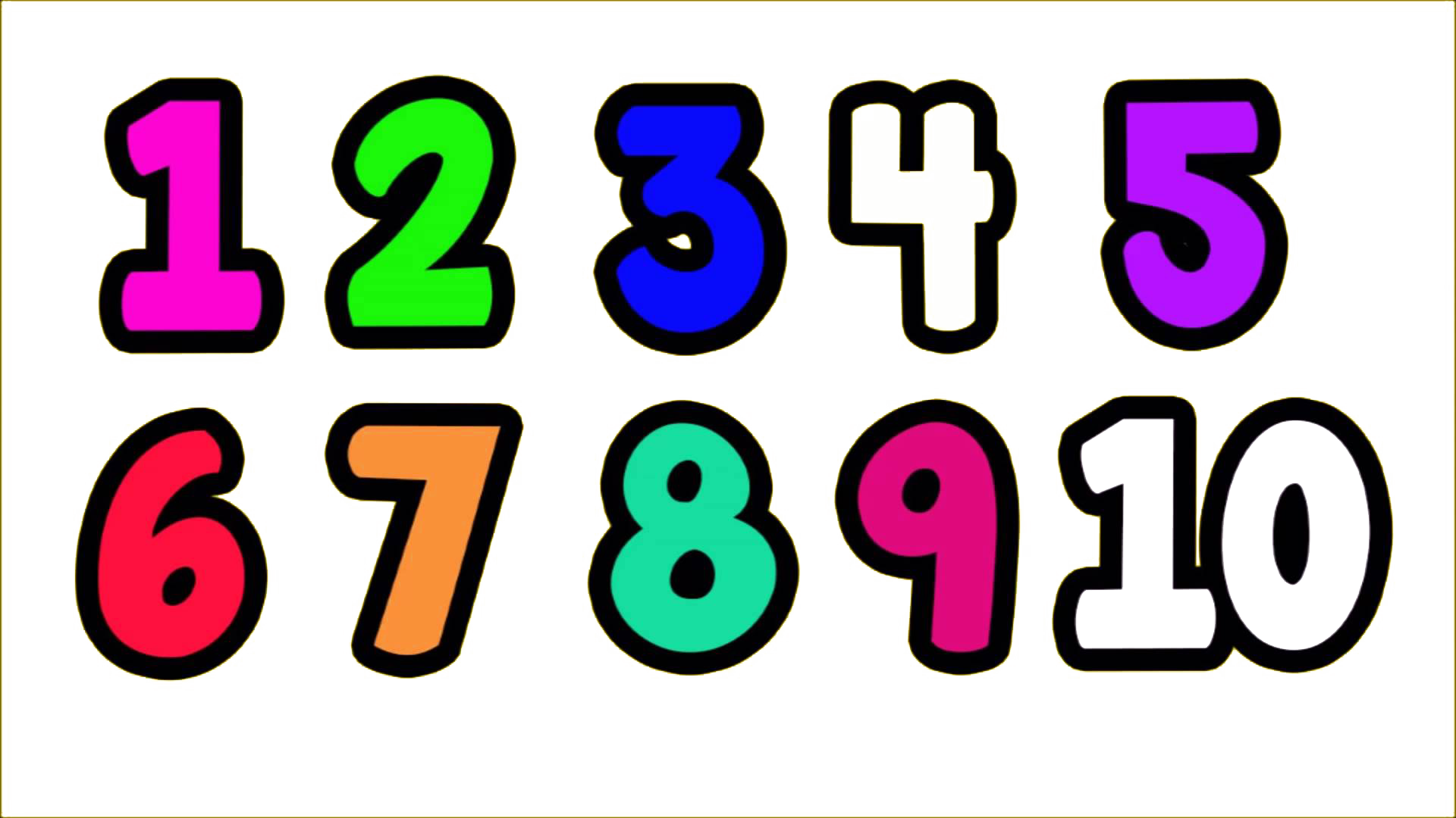 1 To Number Transparent PNG Image