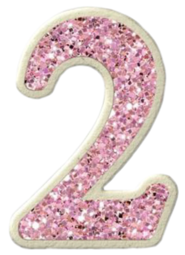 Glitter Number Transparent PNG Image