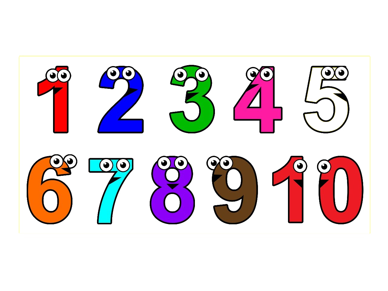1 To Number Transparent PNG Image
