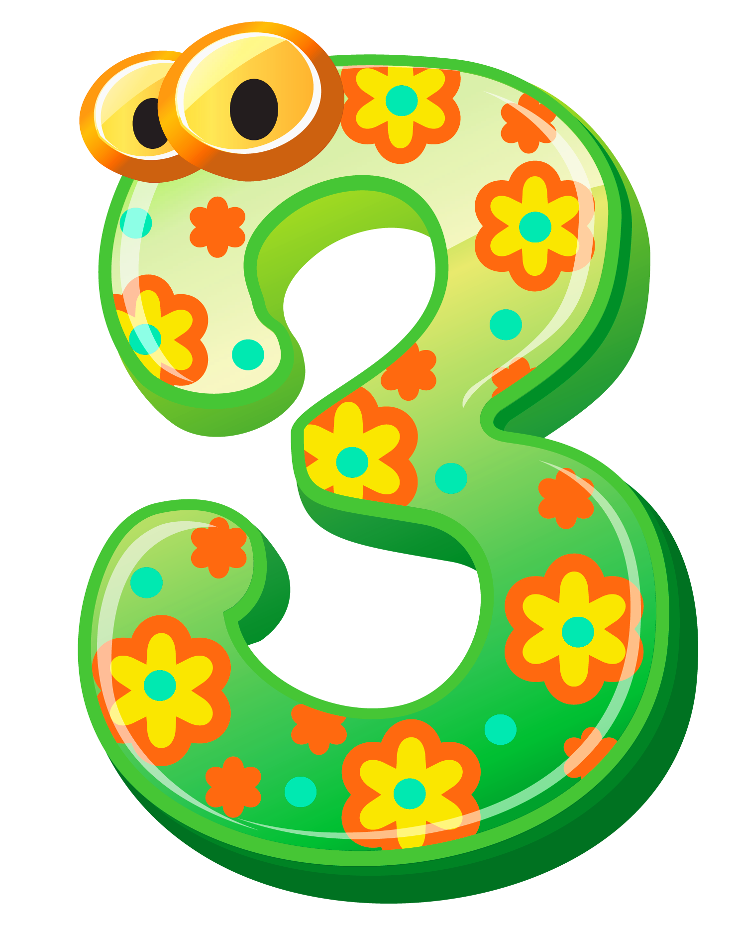Cute Number Transparent PNG Image